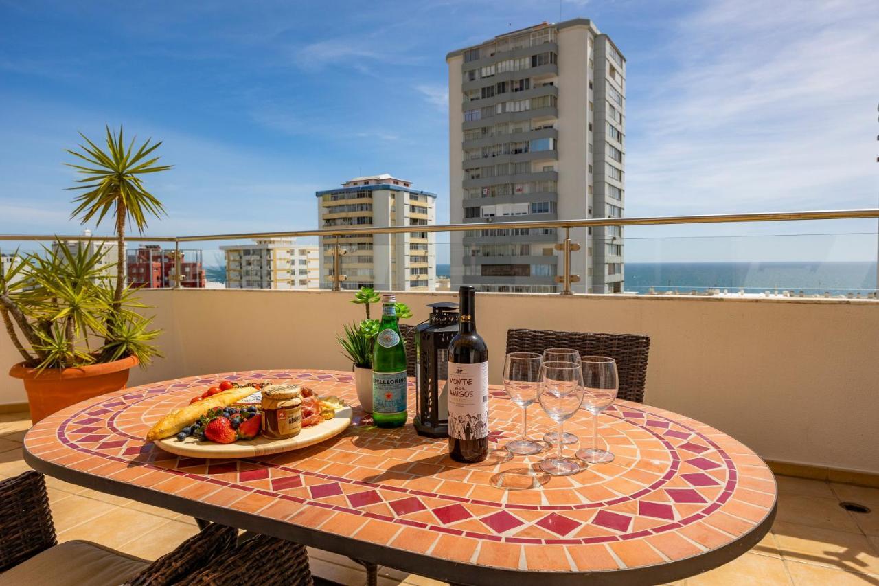 Seaview Penthouse In Algarve With Spacious Terrace Quarteira Exterior foto