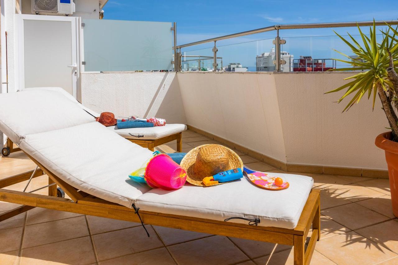 Seaview Penthouse In Algarve With Spacious Terrace Quarteira Exterior foto